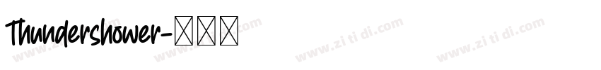 Thundershower字体转换