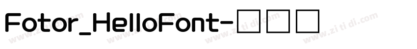Fotor_HelloFont字体转换
