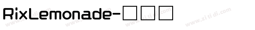 RixLemonade字体转换