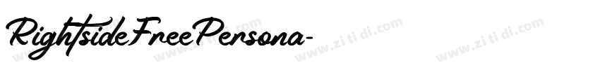 RightsideFreePersona字体转换