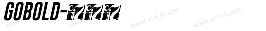 GOBOLD字体转换