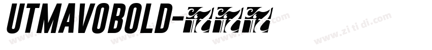 UTMAVOBOLD字体转换