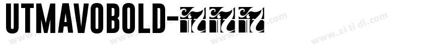 UTMAVOBOLD字体转换