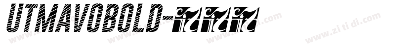 UTMAVOBOLD字体转换