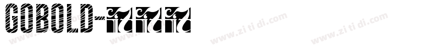 GOBOLD字体转换