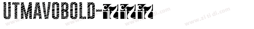 UTMAVOBOLD字体转换