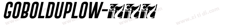 GOBOLDUPLOW字体转换
