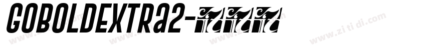 GoboldExtra2字体转换