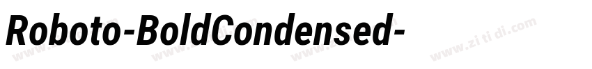 Roboto-BoldCondensed字体转换