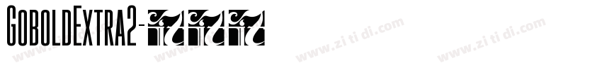 GoboldExtra2字体转换