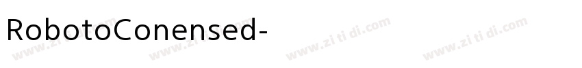 RobotoConensed字体转换