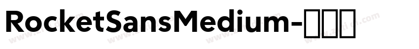 RocketSansMedium字体转换