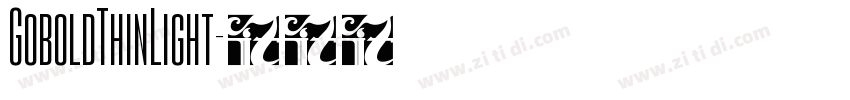 GoboldThinLight字体转换