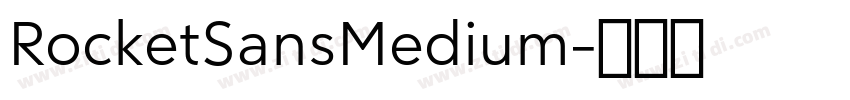 RocketSansMedium字体转换