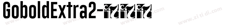GoboldExtra2字体转换