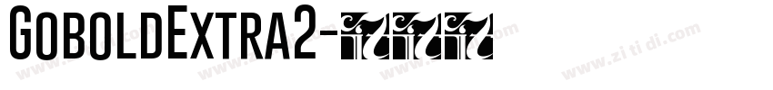 GoboldExtra2字体转换