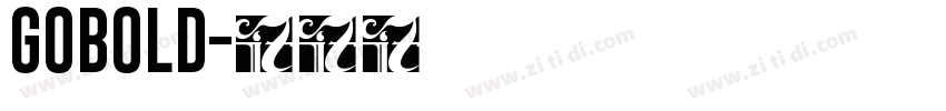 GOBOLD字体转换