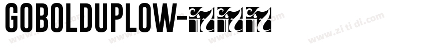 GOBOLDUPLOW字体转换