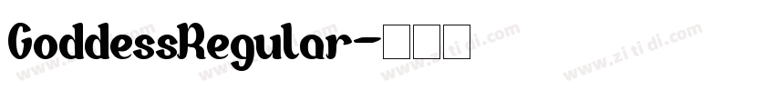GoddessRegular字体转换