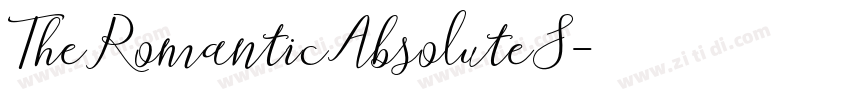 TheRomanticAbsoluteS字体转换