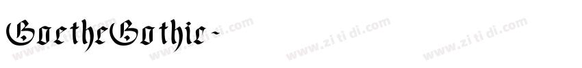 GoetheGothic字体转换