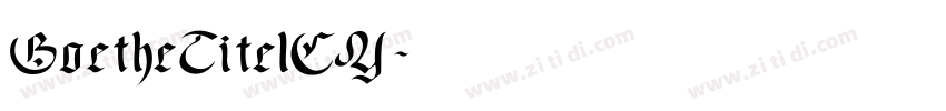 GoetheTitelCY字体转换