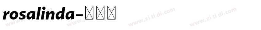 rosalinda字体转换
