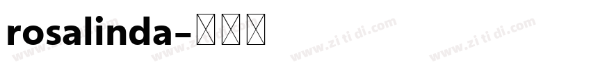 rosalinda字体转换