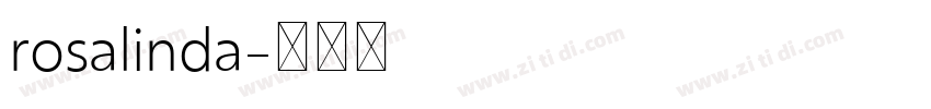 rosalinda字体转换