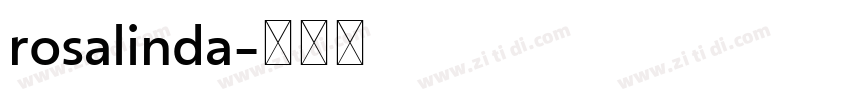 rosalinda字体转换