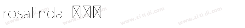 rosalinda字体转换