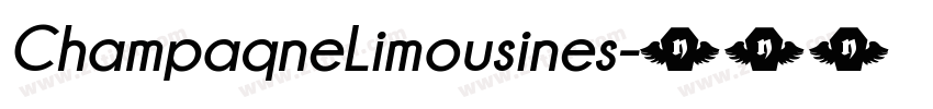 ChampaqneLimousines字体转换