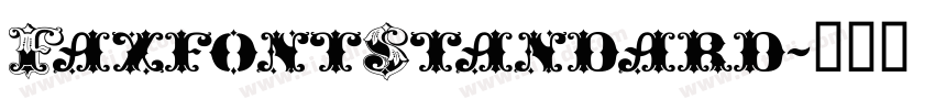 FaxfontStandard字体转换