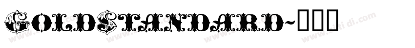 GoldStandard字体转换