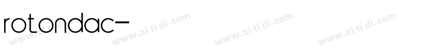 rotondac字体转换