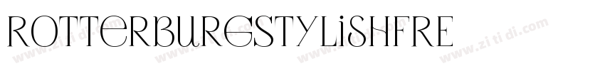 RotterburgStylishFRE字体转换