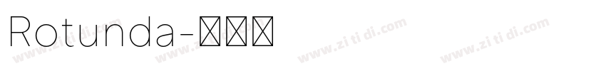 Rotunda字体转换
