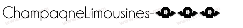ChampaqneLimousines字体转换
