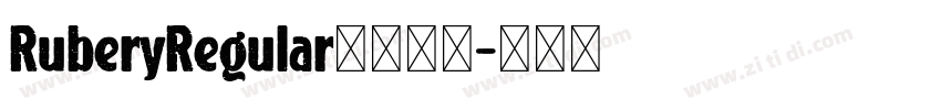 RuberyRegular字体下载字体转换