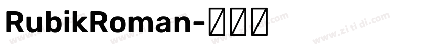 RubikRoman字体转换