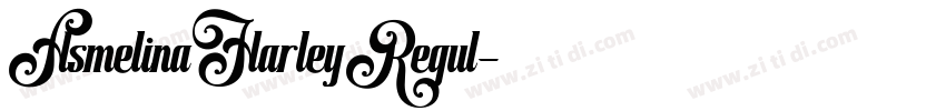 AsmelinaHarleyRegul字体转换