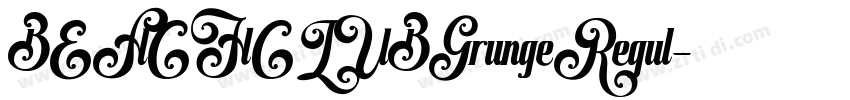 BEACHCLUBGrungeRegul字体转换