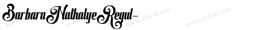 BarbaraNathalyeRegul字体转换