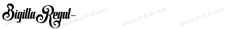 BigillaRegul字体转换