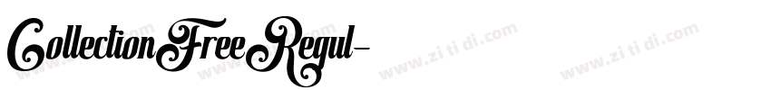 CollectionFreeRegul字体转换 CollectionFreeRegul字体转换