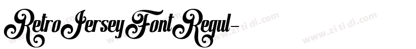 RetroJerseyFontRegul字体转换