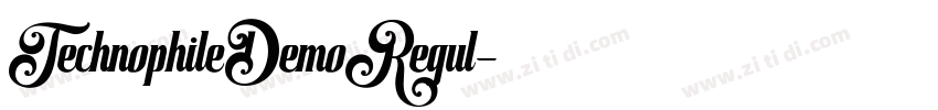 TechnophileDemoRegul字体转换