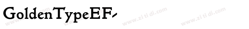 GoldenTypeEF字体转换