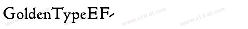 GoldenTypeEF字体转换