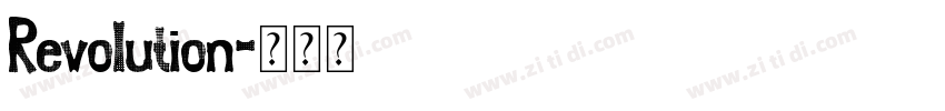 Revolution字体转换